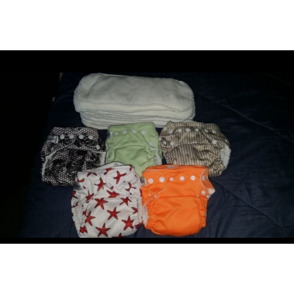 SunBaby Reusable Diapers w/Reusable Inserts